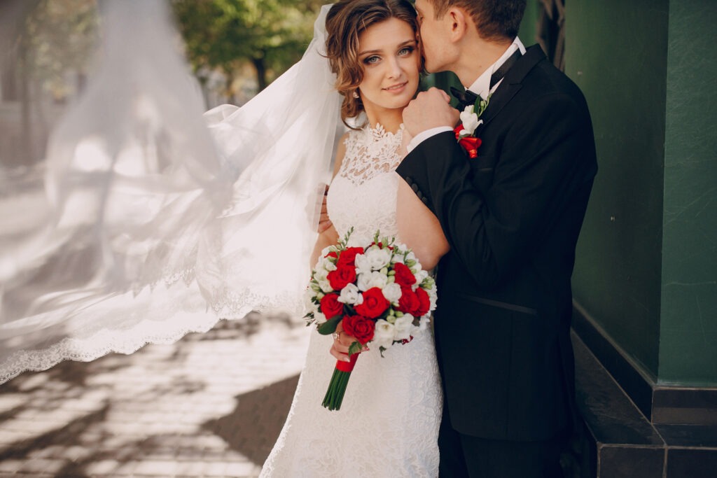 wedding day beautiful couple