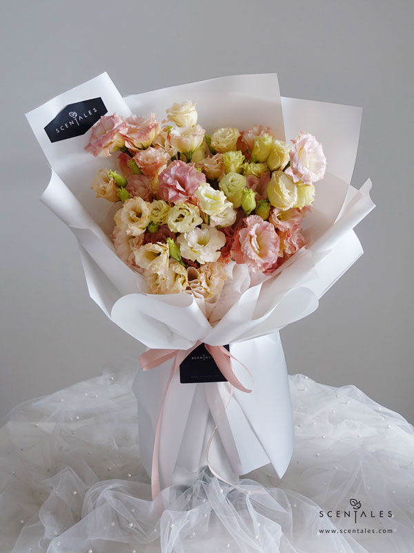 eustoma-fresh-flower-bouquet-01-600x800 (Pre-order) Eustoma Flower Bouquet - Image 1