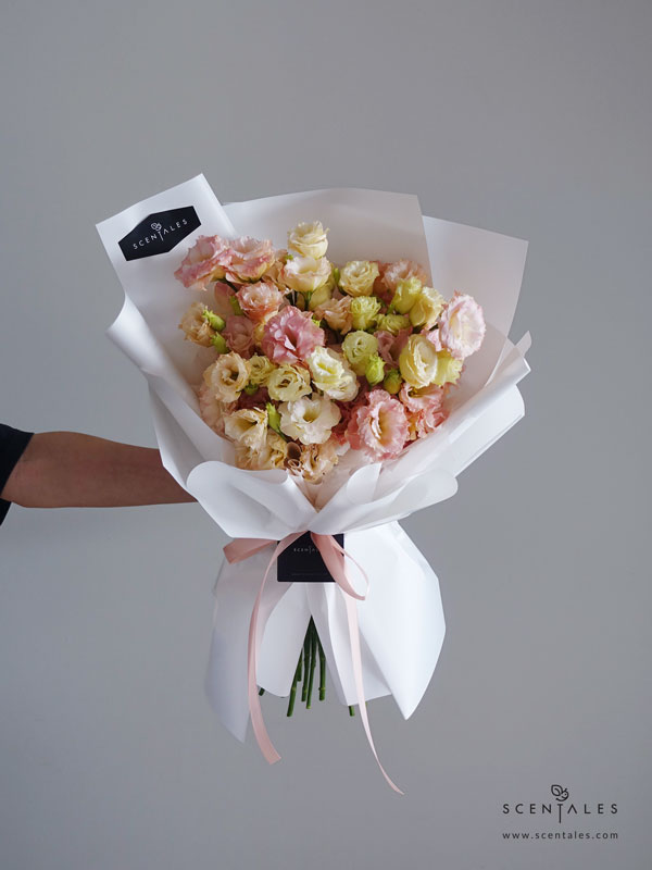 eustoma-fresh-flower-bouquet-03-600x800 (Pre-order) Eustoma Flower Bouquet - Image 3