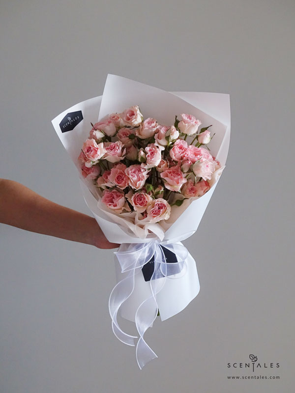 spray-rose-fresh-flower-bouquet-02-600x800 (Pre-order) Spray rose flower bouquet - Image 2