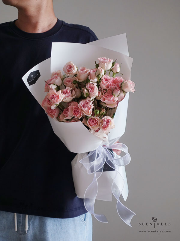 spray-rose-fresh-flower-bouquet-03-600x800 (Pre-order) Spray rose flower bouquet - Image 3